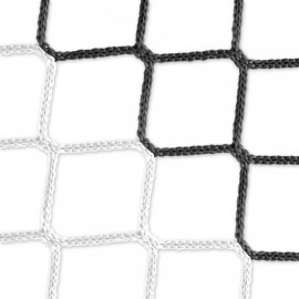 Goal net (black-white) - 5 x 2 m, 4 mm PP, 80 150 cm