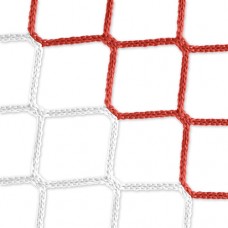 Goal net (red-white) - 5 x 2 m, 4 mm PP, 80 150 cm