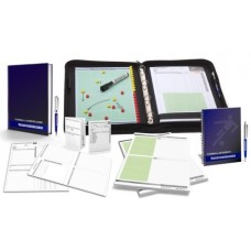 FOOTBALL - TRAINERSET 3 trainer folder workbook notebook notepad game observation sheets