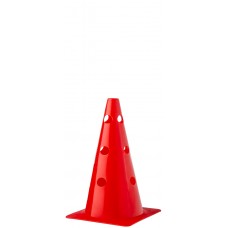   Cone with holes Height 23 cm Red