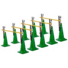 Ladder Hurdles Set of 5 Height 52 cm Green