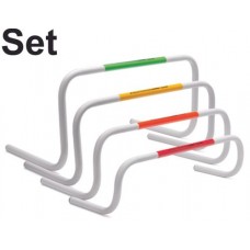                                  Set of 4 T-PRO Bounce-Back Mini Hurdles - 4 Heights