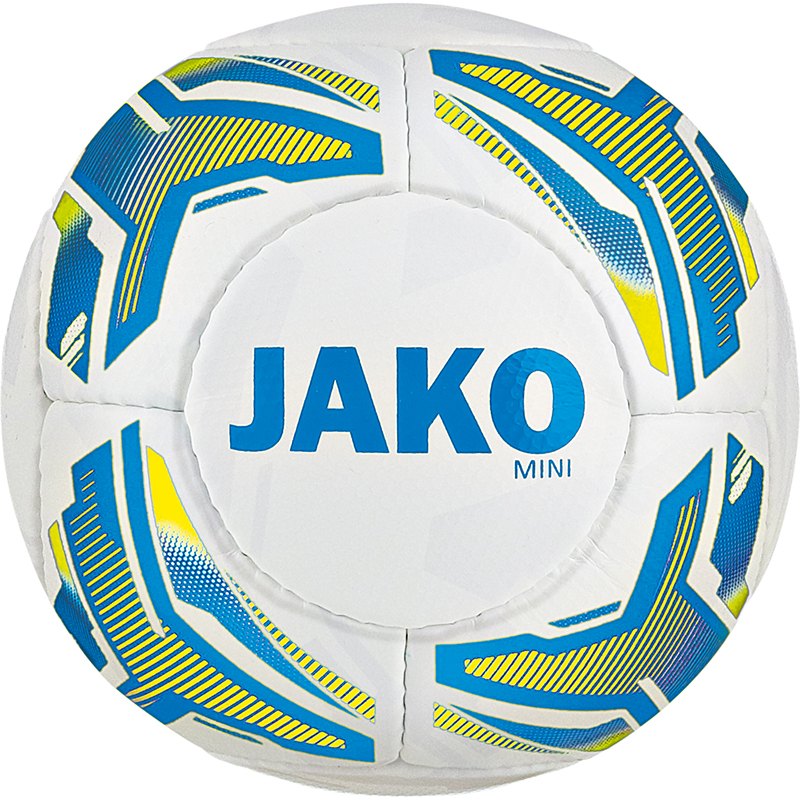 Jako Mini ball Striker white-JAKO blue-neon yellow